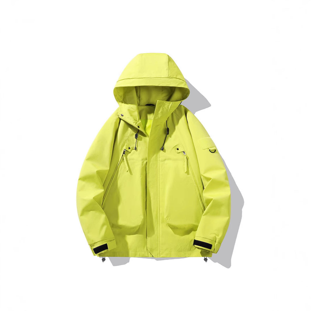 Men's Spring And Autumn Outdoor Mountaineering Suit Casual Overalls Jacket Large Pocket Hooded Jacket Jacket Jacket Overalls