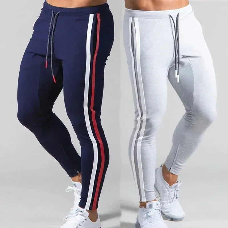 Men’s Striped Jogger Sweatpants – Casual Fitness Track Pants for Running & Workouts”