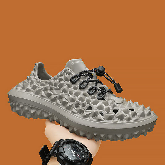 Fashion Non-slip Slippers Men&#039;s Summer New Thick-soled Beach Sandals Men&#039;s Distinctive Trendy Durian Hole Shoes