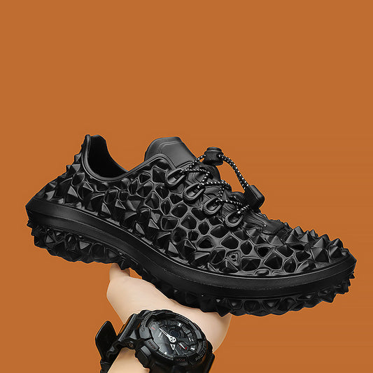 Fashion Non-slip Slippers Men&#039;s Summer New Thick-soled Beach Sandals Men&#039;s Distinctive Trendy Durian Hole Shoes