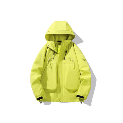 Men&#039;s Spring And Autumn Outdoor Mountaineering Suit Casual Overalls Jacket Large Pocket Hooded Jacket Jacket Jacket Overalls
