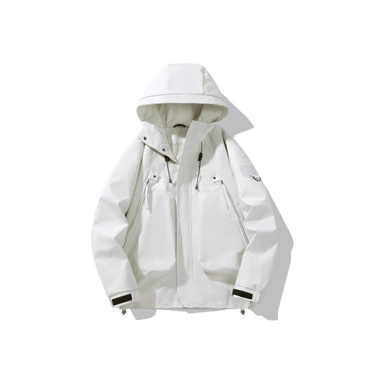 Men&#039;s Spring And Autumn Outdoor Mountaineering Suit Casual Overalls Jacket Large Pocket Hooded Jacket Jacket Jacket Overalls